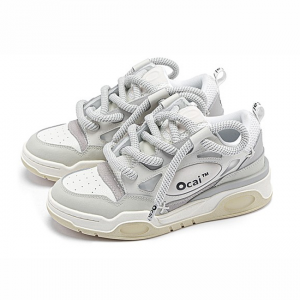 Ocai RETRO Big Bread Shoes Vintage Dad Thick soled Couple Small White Shoes China-Chic Brand Skateboarding Shoes for Men and Women